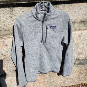 Patagonia Men's Better Sweater 14 Zip Fleece Pullover Jacket In Stonewash Small
